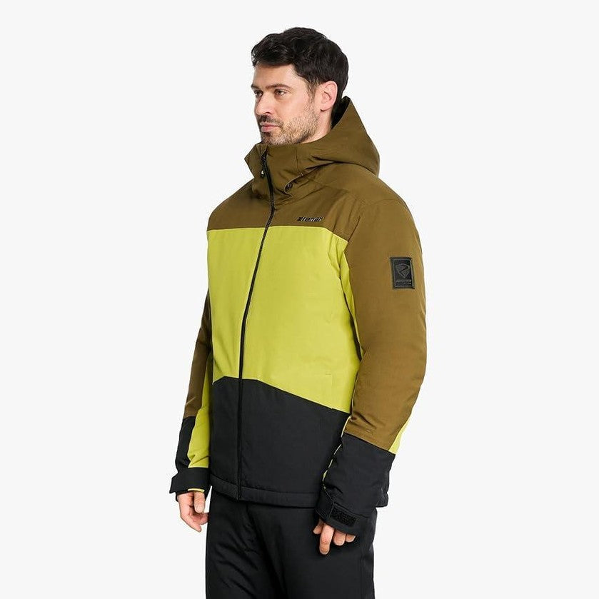 Ziener Taraino Men’s Ski Jacket – Insulated & Breathable Snow Jacket, Seaweed UK M/L · EU 50