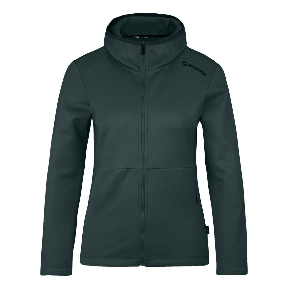 Ziener Janika Women’s Baselayer Top – Winter Sports Thermal, Dark Jungle