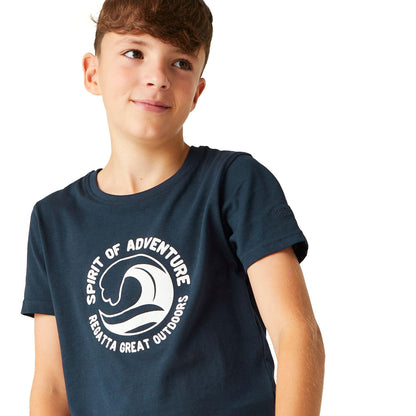 Regatta Boys Bosley VII Navy T Shirt