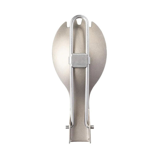 Folding Titanium Spork | Lightweight Camping Cutlery for Hiking & Travel