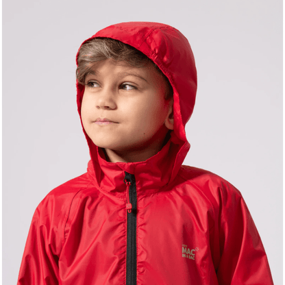 Mac In a Sac Origin 2 Edition Kids Waterproof Jacket|Red