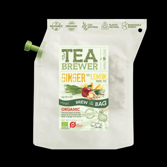 Ginger & Lemon Organic Tea – Herbal Infusion for Camping & Hiking