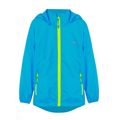 Mac In a Sac Origin 2 Edition Kids Waterproof Jacket |Neon Blue