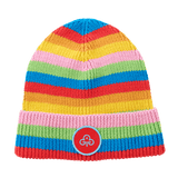 Rainbows uniform striped beanie