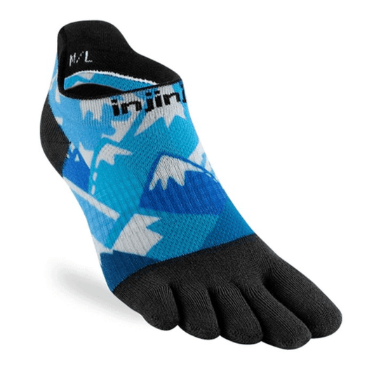 Injinji Run Lightweight No Show Women's Glacier Socks