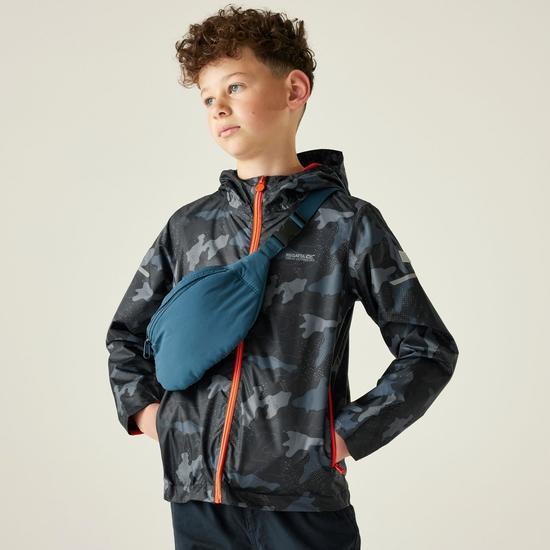 Regatta Kids Printed Lever II Jackets Waterproof Shell