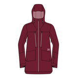 Ziener Reinka Women’s Ski Jacket – Insulated & Breathable Snow Jacket, Berry UK 10 / EU 38