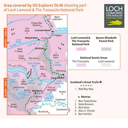Ordance Survey Explorer OL46 - The Trossachs