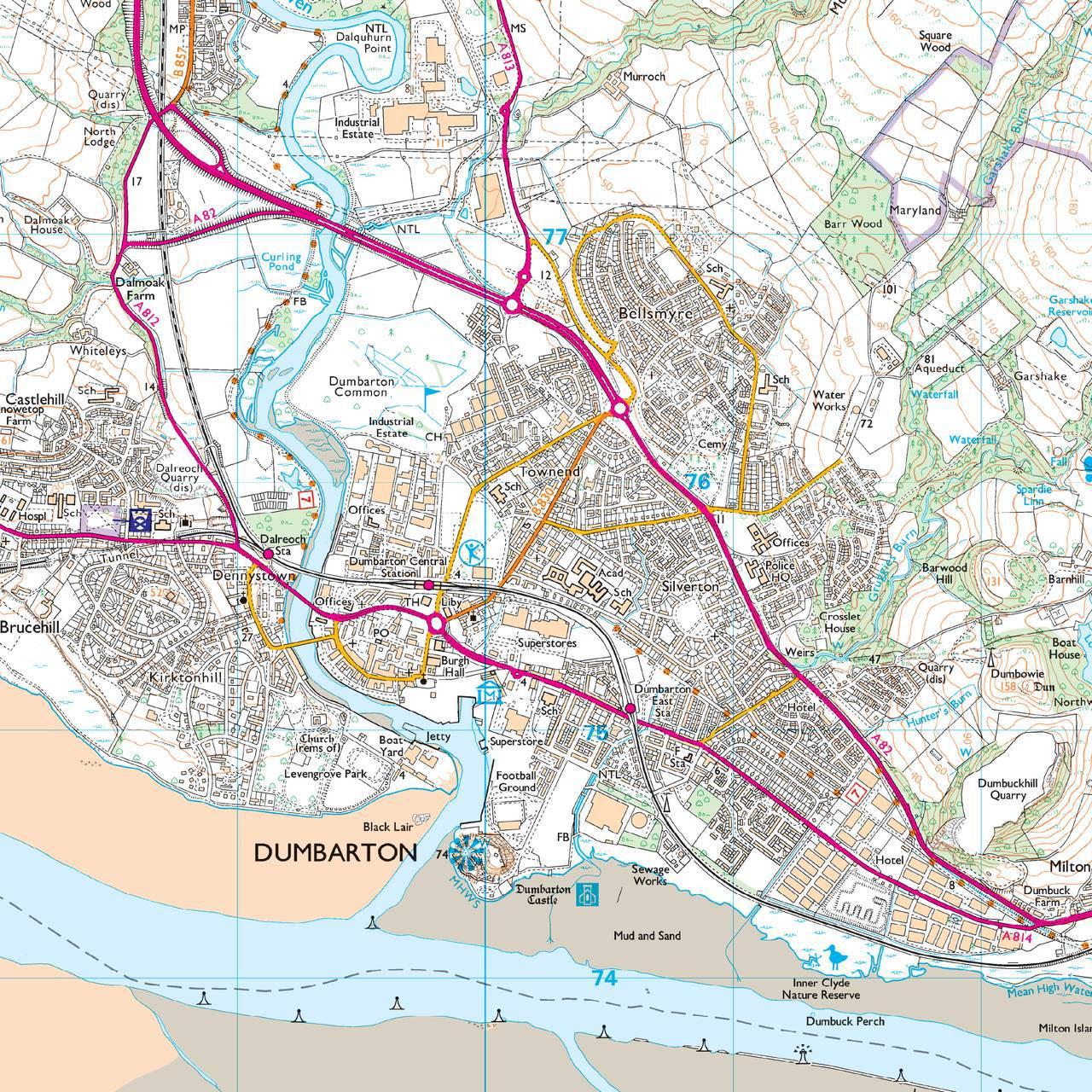 Ordnance Survey Map of Loch Lomond South: Explorer OL38
