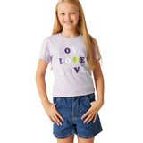 Regatta Girls Bosley VII Lilac Frost T Shirt