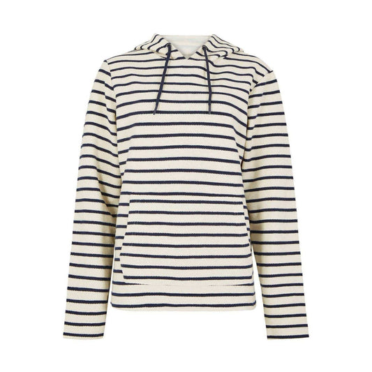 Weird Fish Women's Jayda Striped Hoodie Ecru