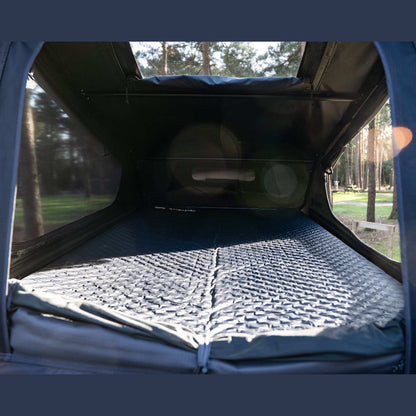 TentBox Go Mattress A self-inflating air mattress to add an extra layer of comfort to your TentBox GO. You can leave it inflated, inside the TentBox GO when packing the roof tent down, so it is ready when you next set up. It also comes with a handy storag