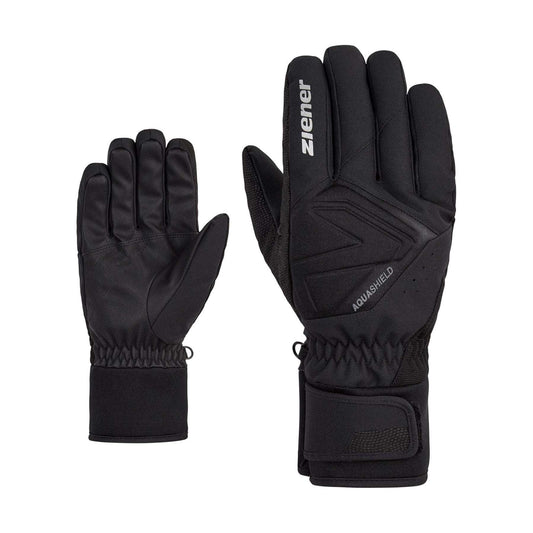 Alpine Men ' S Ski Gloves Gatis Aquashield Black