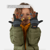 Barts Kids Puppeteer Gloves Dark Heather