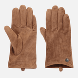 Barts Women's Christina Suede Leather Gloves Brown