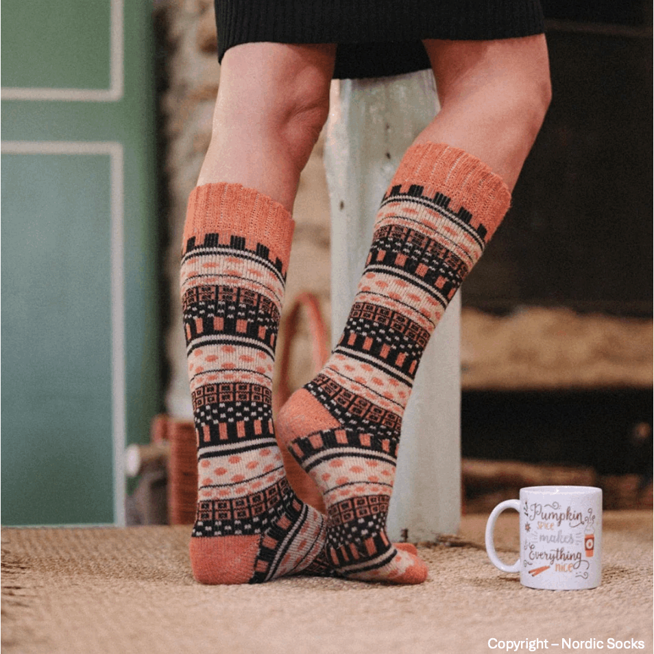 Nordic Socks Sofia Knee High - Orange