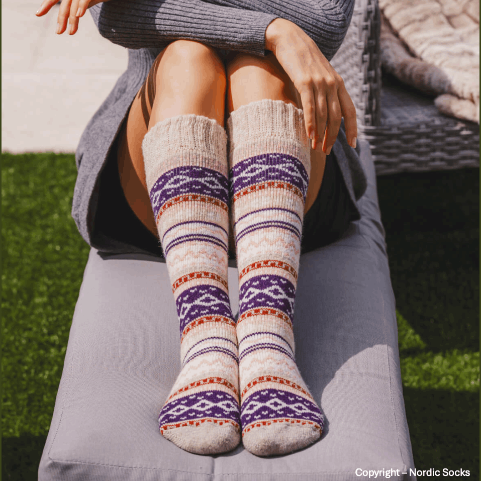 Nordic Socks Ida Knee High - Cream