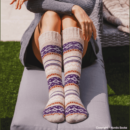 Nordic Socks Ida Knee High - Cream
