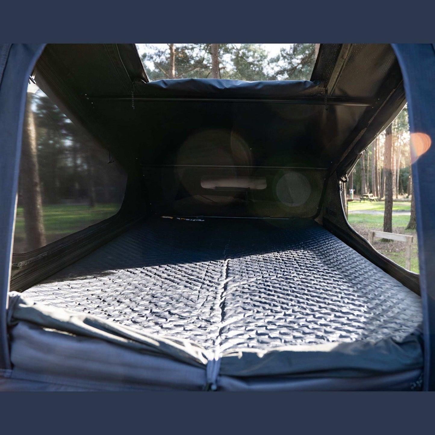 TentBox Go Mattress A self-inflating air mattress to add an extra layer of comfort to your TentBox GO. You can leave it inflated, inside the TentBox GO when packing the roof tent down, so it is ready when you next set up. It also comes with a handy storag
