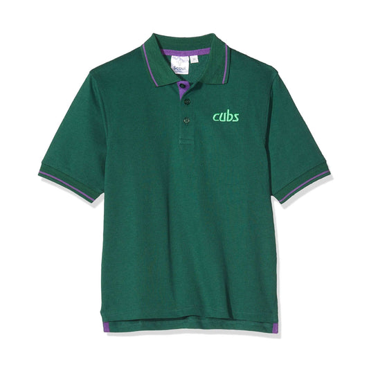 Scout Shops Ltd Boys Cub Polo Shirt Bottle Green