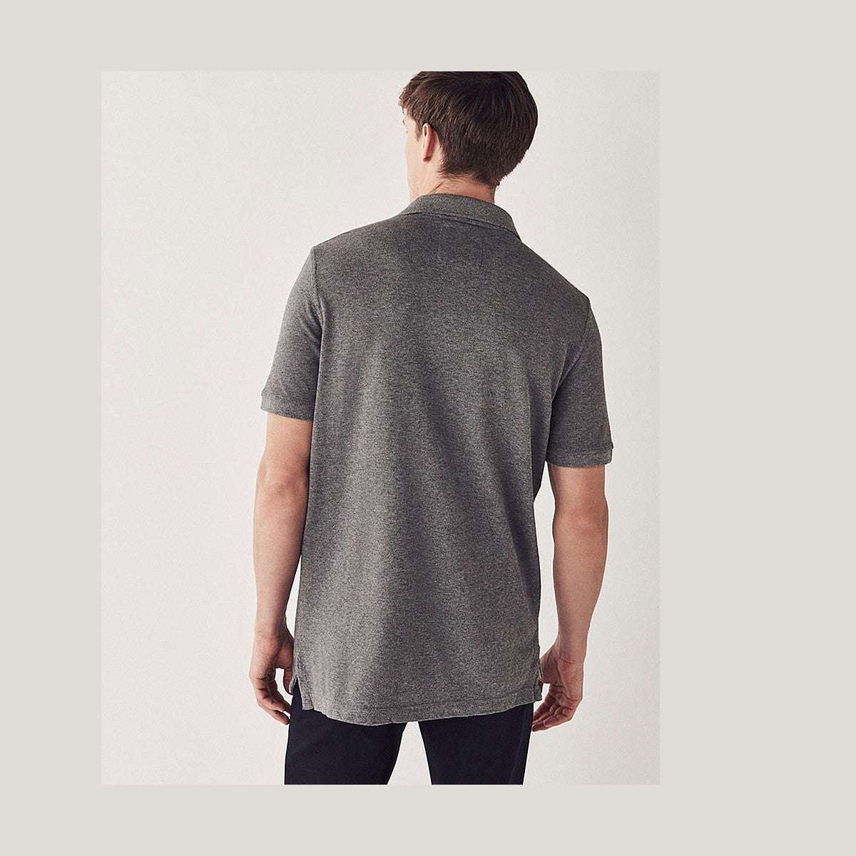 Crew Classic Pique Polo Grey Marl