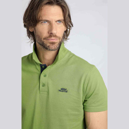 Weird Fish Men's Miles Polo Kiwi