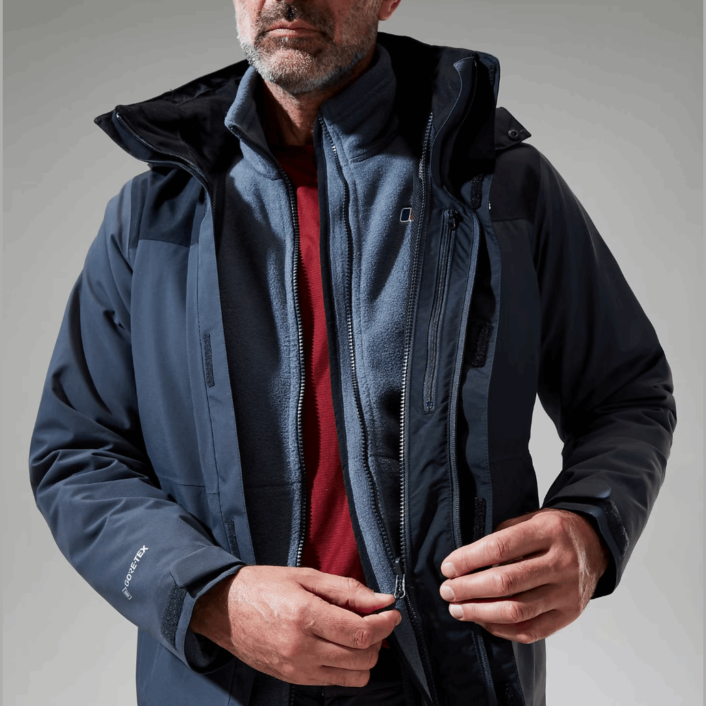 Berghaus Men's Hillwalker InterActive Jacket - Dark Grey/Black