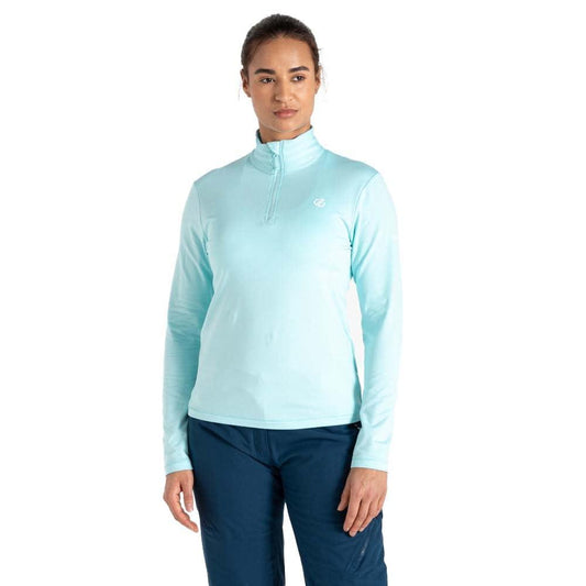Dare2B Womens Lowline II Lightweight Core Stretch Midlayer Sweater, Water Ballet