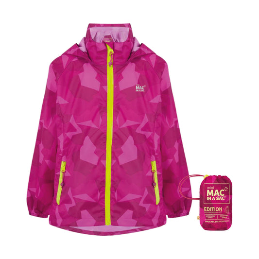 Mac In a Sac Origin 2 Edition Kids Jacket - Color Pink Camo