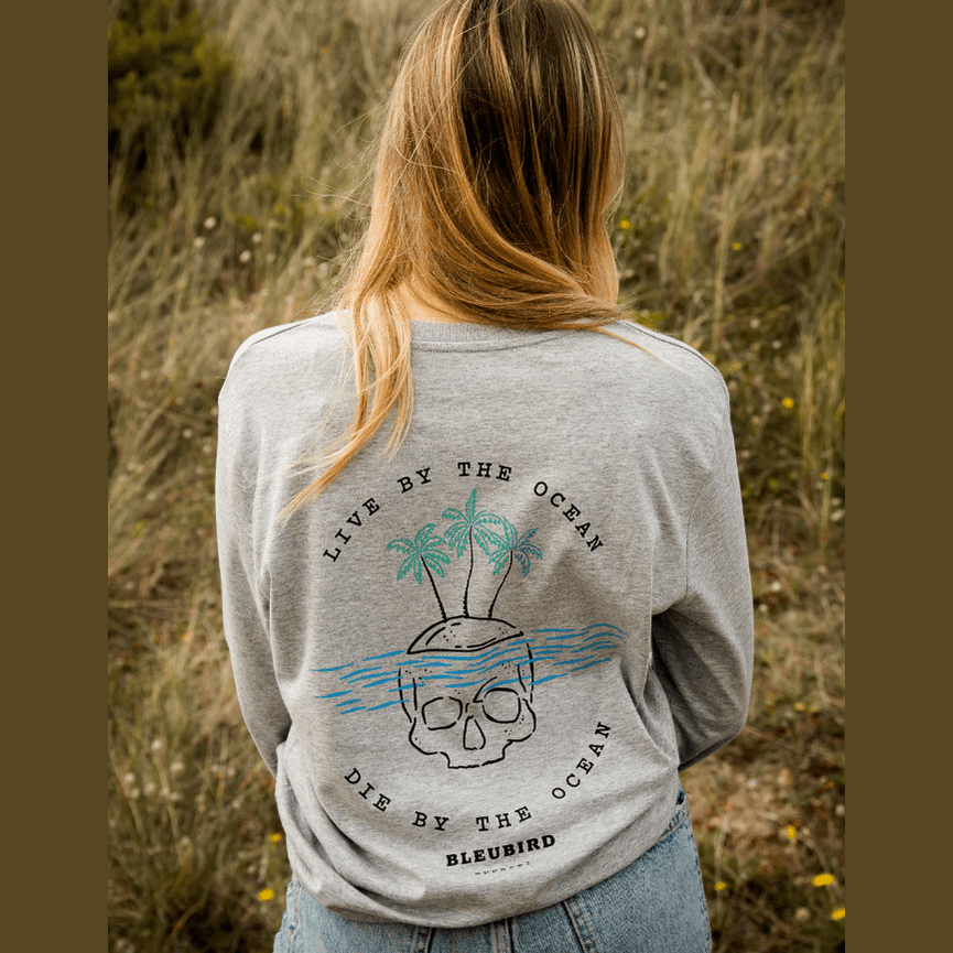Bleubird Island Tee Long Sleeve Grey