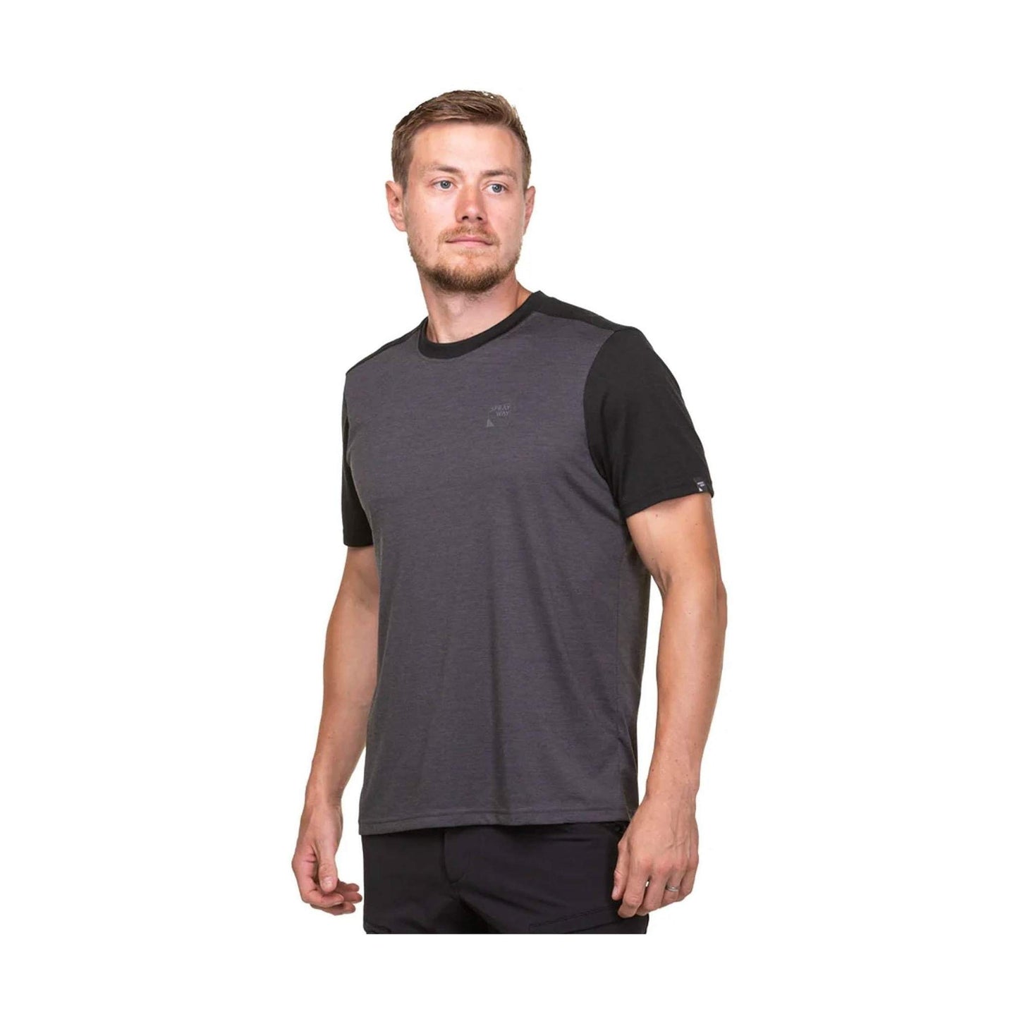Sprayway Logo Mens Short Sleeve Outdoor T-Shirt Tee Grey/Black