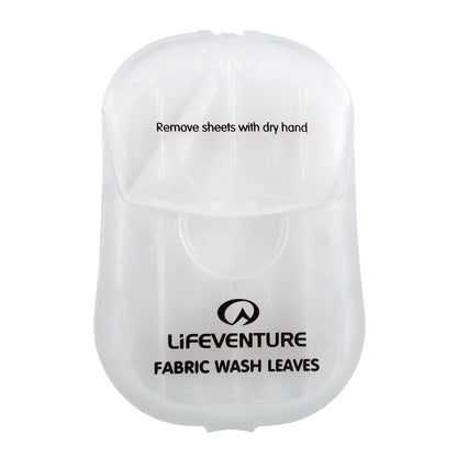 Fabric Wash Leaves x 50 Travel Soap, White