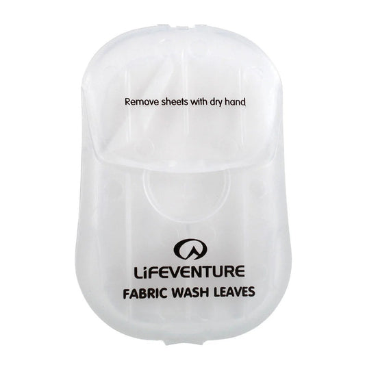 Fabric Wash Leaves x 50 Travel Soap, White