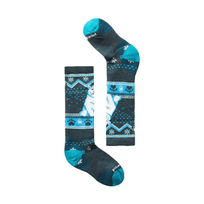 Kids Wintersport full cushion Twilight blue bear socks SML