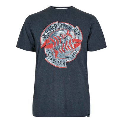 Weird Fish Men's Vortex Tee Navy