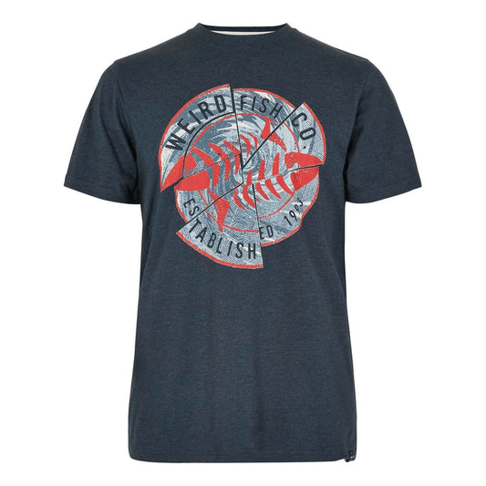 Weird Fish Men's Vortex Tee Navy