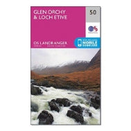 Glen Orchy & Loch Etive 50 OS Landranger Map