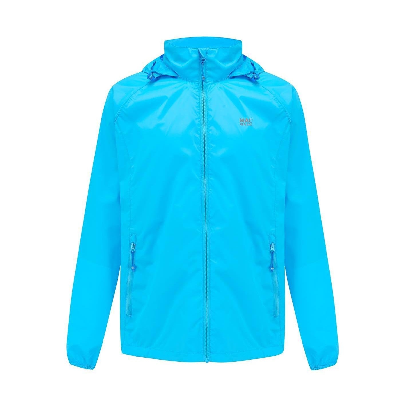 MAC In a Sac Packable Rain Jacket - Neon Blue