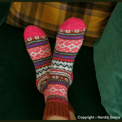 Nordic Socks Ida - Burgundy