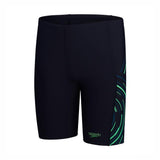 Speedo Boys Plastisol Placement Jammer - True Navy/Harlequin Green/Dark Teal