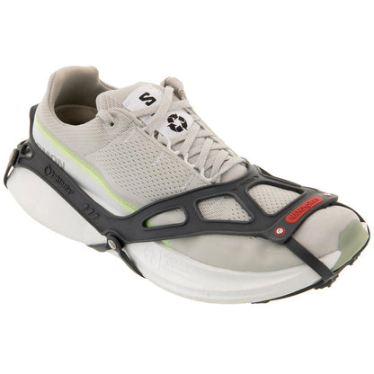 Kahtoola Nanospikes II Footwear Traction for Icey Winter Road Running & Walking - Charcoal
