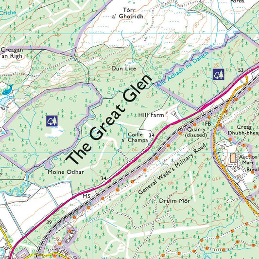 OS Explorer Map Ben Nevis and Fort William 392