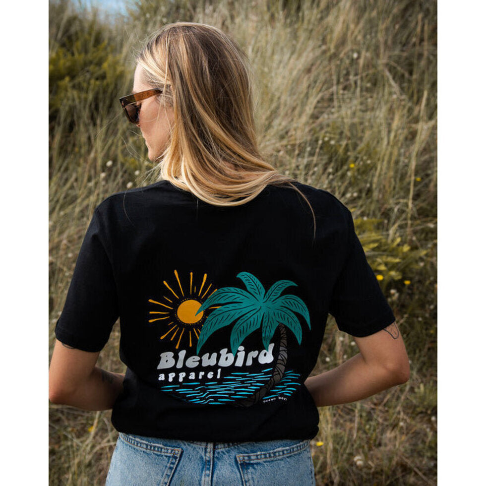 Bleubird Tropics Tee Black