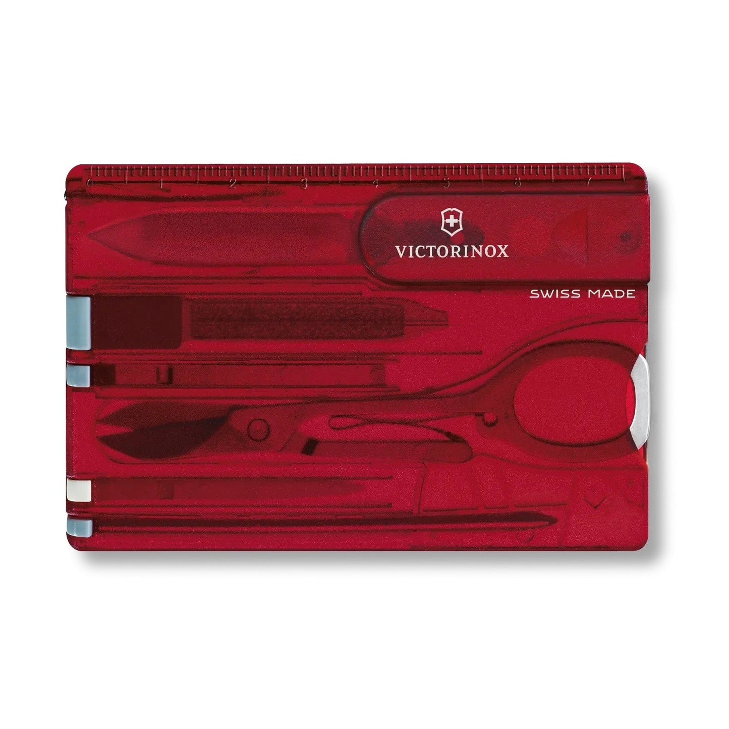 Swiss Card Classic, red transparent