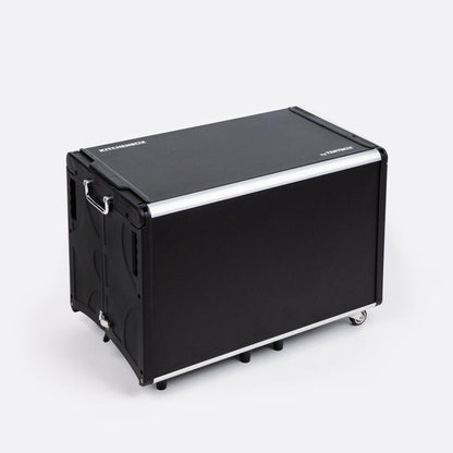 KitchenBox - Complete Camp Kitchen, Includes Stove, Chairs and Cooking Utensils The KitchenBox is a hassle-free kitchen built into a compact box. Easy to carry and designed to fit in your car boot, it sets up in seconds and includes everything you need to