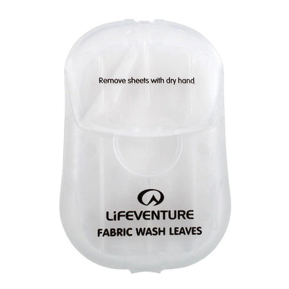 Fabric Wash Leaves x 50 Travel Soap, White