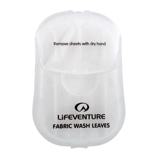 Fabric Wash Leaves x 50 Travel Soap, White