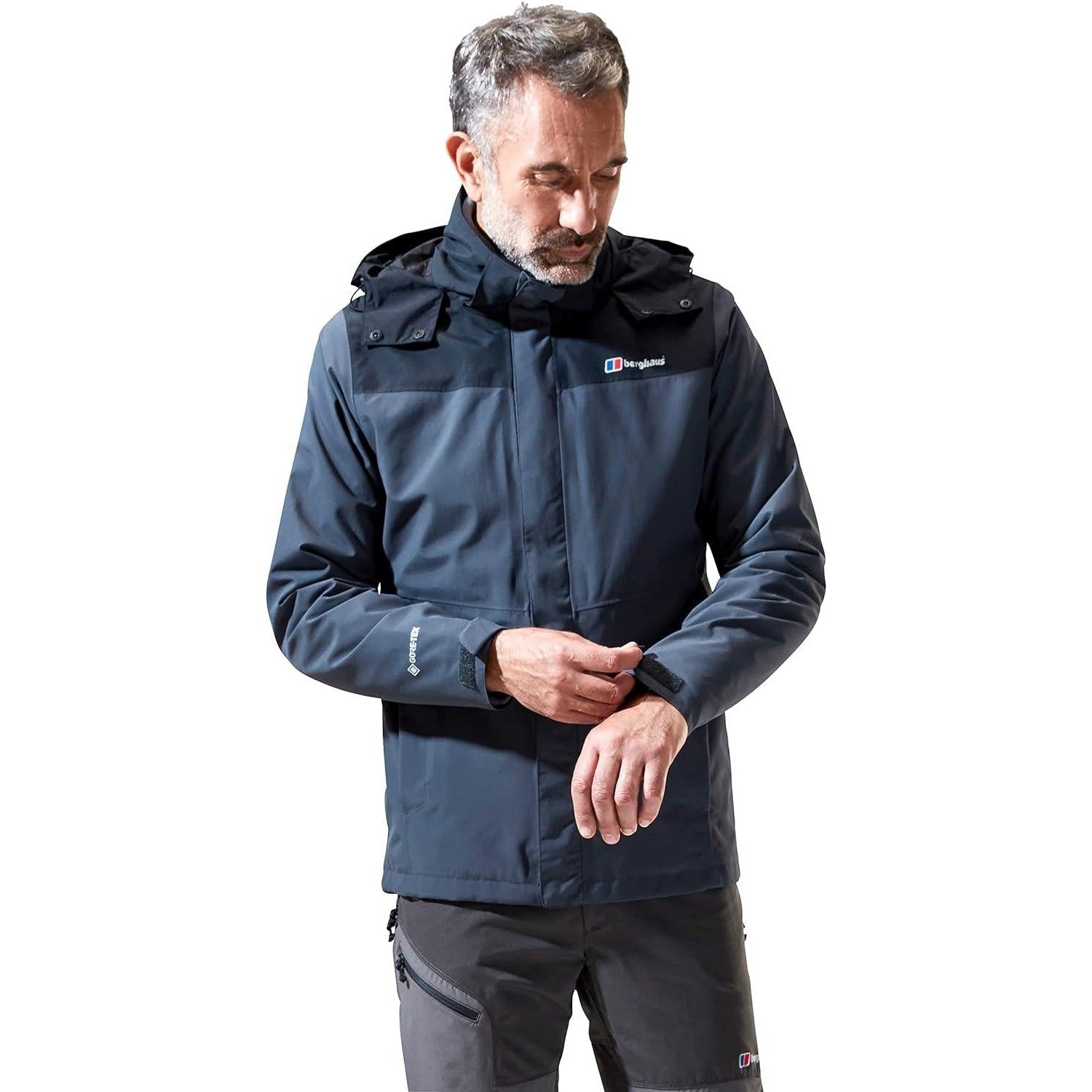 Berghaus Men's Hillwalker InterActive Jacket - Dark Grey/Black