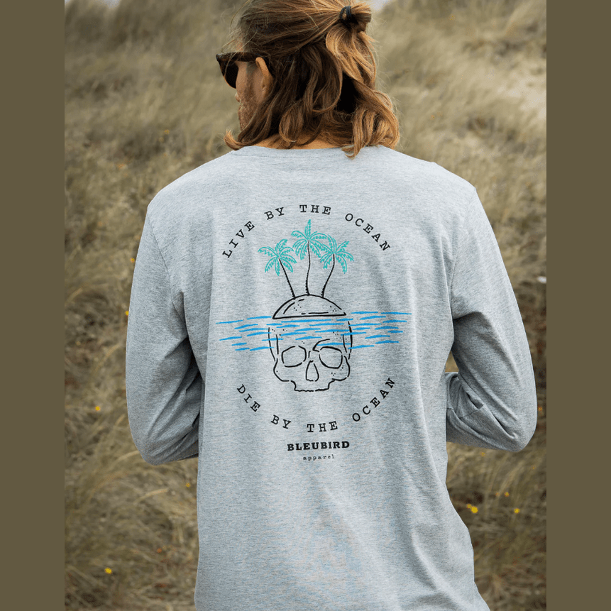 Bleubird Island Tee Long Sleeve Grey