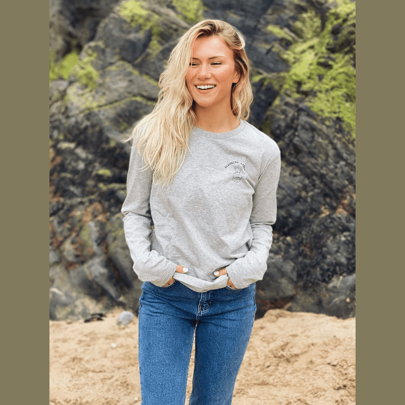 Bleubird Island Tee Long Sleeve Grey